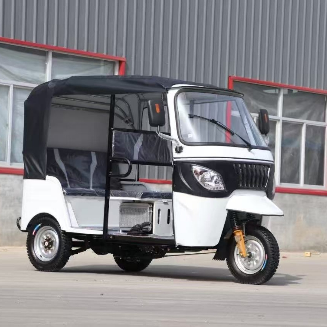 Китайский взрослый 200cc бензиновый тук с закрытым крылом 6 пассажиров трехколесный велосипед такси грузовик с дверями на крыше заднее сиденье