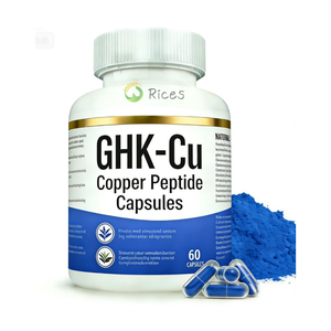 Capsule di Peptidi di Rame <span class=keywords><strong>Blu</strong></span>, 60 Capsule Personalizzate, Conservare in Luogo Fresco e Asciutto, Integratore Antiossidante per la Salute ghk-cu - Product Image 1