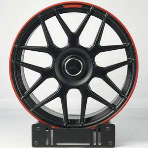 メルセデスCLS CLA CLE C200 C43 C63 A200 GT50 GT55用BKU鍛造ホイール 5x112 18 19 20 21 22インチ サンティブラック モノブロックリム - Product Image 3