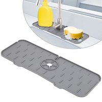 Tapis de robinet de cuisine en silicone, tapis de vidange d'évier, tampon en silicone anti-éclaboussures, meilleure vente
