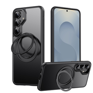 Coque de téléphone avec support rotatif à <span class=keywords><strong>360</strong></span> ° et charge sans fil magnétique pour Samsung <span class=keywords><strong>Galaxy</strong></span> S25 Ultra / S25 Housse de protection antichoc - Product Image 1