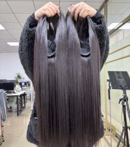 Peluca recta de hueso Frontal con cierre de encaje HD de densidad 300%, cabello brasileño virgen crudo, pelucas humanas populares, precio al por mayor - Product Image 2