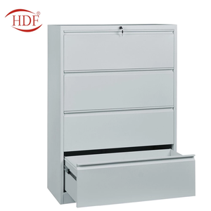 Armoire de rangement métallique à plusieurs tiroirs, facile à assembler, démontable, en métal, 2, 3 ou 4 tiroirs, armoire de classement verticale pour bureau - Product Image 5