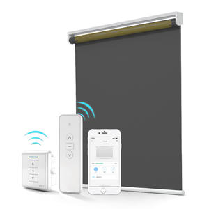 Rideau de levage électrique, 25mm wifi, tubulaire, rideau occultant à moteur cc, magasin d'usine, domestique - Product Image 3