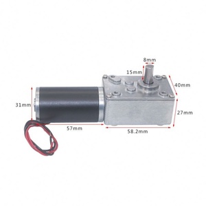 Motorreductores de CC de alto par y autobloqueo 5840-31zy 70kg 12V 24V, 16-470rpm, con caja de engranajes eléctrica tipo turbina y motor de engranaje sin fin para máquinas expendedoras - Product Image 1