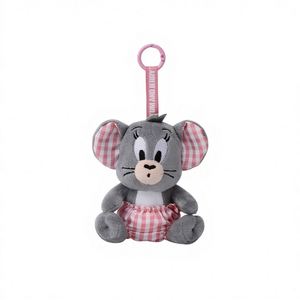Llavero de Peluche con Forma de Ratón, Patito o Gato de la Serie de Dibujos Animados Xiao Mao, con Elementos a Cuadros, 10-11cm - Product Image 6