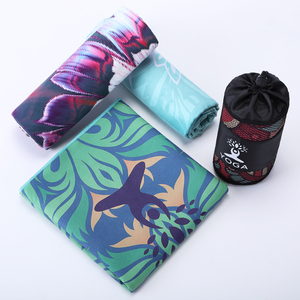 Tùy Chỉnh In Bán Buôn Thể Thao Tấm Yoga Mat Khăn Nhanh Khô Không Trượt Yoga Nóng Với Góc Pocket Silicon Dots - Product Image 2