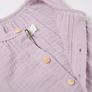 เสื้อกล้ามเด็กสีพื้นแบบขายส่ง ผ้าฝ้าย 100% ชุดบอดี้สูทเด็กทารก - Product Image 5