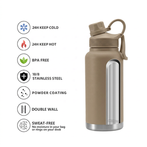 Portable Sports <strong>Travel</strong> Water Bottle <strong>Kettle</strong> 32oz 40oz Custom Logo 304 Stainless Steel Vacuum Insulated Water Bottle - Product Image 2