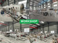 Machine d'extrusion de clôture de panneau de plancher de panneau de mur WPC creux solide composite en bois plastique