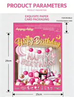 Vente directe d'usine de décorations de fête d'anniversaire, ensembles de ballons en latex, ballons à rubans de couleur rose, fournitures pour les fêtes d'enfants