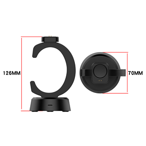 Base de Carga de Repuesto para Reloj Inteligente BEEFLYPOWER, <span class=keywords><strong>Cargador</strong></span> para <span class=keywords><strong>Amazfit</strong></span> <span class=keywords><strong>T</strong></span>-<span class=keywords><strong>Rex</strong></span> 3 <span class=keywords><strong>Pro</strong></span>/Balance 2 con Protección de Cable y Chip - Product Image 4