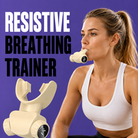 Entraîneur respiratoire réglable sur 8 niveaux, résistance à double canal, améliore les performances sportives, idéal pour la course à pied, le yoga et la gym