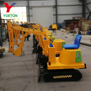 <span class=keywords><strong>Mini</strong></span> excavadora eléctrica Paseos para niños Parque de atracciones Juegos de juguete con fibra de vidrio y materiales metálicos - Product Image 4