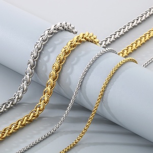 Gold Plated Stainless Steel Couples <strong>Jewelry</strong> Set for Men Women Joyeria <strong>De</strong> Hombre Mujer Acero Inoxidable <strong>Jewelry</strong> Making <strong>Supplies</strong> - Product Image 6