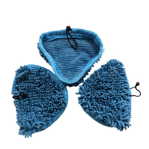 Funda para mopa a vapor X5, almohadilla de repuesto ovalada de microfibra para limpieza del hogar, juego de 28x21cm - Product Image 3