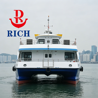 Nouveau Catamaran de Passagers à Grande Vitesse en Alliage d'Aluminium Personnalisé de 29,5 m avec 188 Places, Bateau de Croisière Complet
