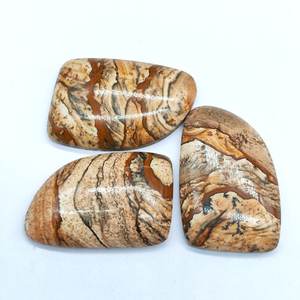 Imagen jaspe varios tamaños forma libre cabujón para la fabricación de joyas - Product Image 4