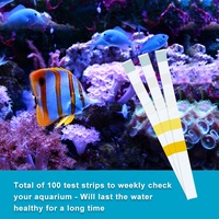 Bandelettes de test ph 5 en 1 pour Aquarium 100 bandelettes de test