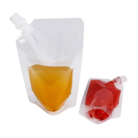 Pochettes transparentes recyclables à bec verseur en PE avec impression en héliogravure, en matériau PET/PE/PA pour l'emballage alimentaire
