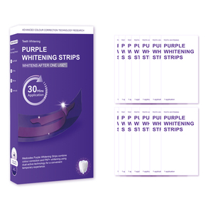 Bandes blanchissantes sèches saveur menthe violette TikTok, 7/14 paires, pour émail non sensible, sans peroxyde – Vente chaude - Product Image 4