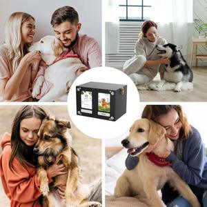 מותאם אישית מרובע מסגרת כפולה לסביבה מרובע ידידותי לסביבה עם שם ארון בגדים אלגנטי עבור כלבים - Product Image 4