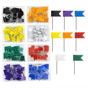 Chinchetas de metal coloridas Uso de oficina Tipo de chincheta para aviso Mapa de tablero de corcho - Product Image 5
