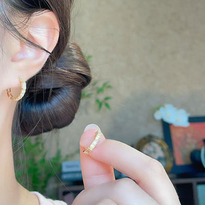 Anillo <span class=keywords><strong>de</strong></span> oro amarillo <span class=keywords><strong>de</strong></span> 18 quilates con diamante <span class=keywords><strong>de</strong></span> laboratorio HPHT, anillo <span class=keywords><strong>de</strong></span> pavé, anillos <span class=keywords><strong>de</strong></span> moissanita, anillo <span class=keywords><strong>de</strong></span> compromiso, anillos finos, anillo abierto chapado en oro para mujer - Product Image 5