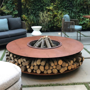 CRUCERO Tamaño personalizado Villa Exterior <span class=keywords><strong>Terraza</strong></span> sin humo Madera/<span class=keywords><strong>Gas</strong></span>/Alcohol/Atomizado/<span class=keywords><strong>Chimenea</strong></span> electrónica 1200mm Fogata independiente - Product Image 2