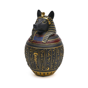 تمثال جديد رائج للحيوانات الأليفة على الطراز المصري، مصنوع من الراتنج، لتزيين المنزل، تمثال إله أنوبيس للقطط والكلاب - Product Image 4