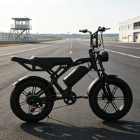 Vélo électrique 48V 350W, 20 pouces, tout-terrain, style moto rétro
