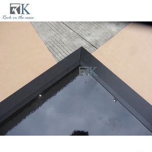 Piste de danse noire avec bords en aluminium, décorations extérieures, piste de danse pour événements - Product Image 5
