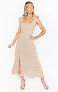Verano mujer elegante moda Split vestido sin mangas una línea vestido - Product Image 2