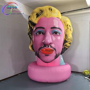 <span class=keywords><strong>Sculpture</strong></span> géante gonflable en forme <span class=keywords><strong>de</strong></span> tête <span class=keywords><strong>de</strong></span> star <span class=keywords><strong>de</strong></span> cinéma, décoration pour événements, parcs à thème, centres commerciaux, spectacles - Product Image 4