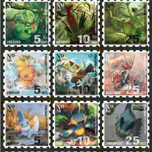 Collection de tampons aquarelle Pokémon DM – Impressions artistiques Pikachu, Charizard, Eevee – <span class=keywords><strong>Jeu</strong></span> de cartes en papier écologique avec boîte cadeau pour les fans - Product Image 2