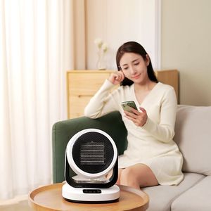 Mini Electric Heater 15M Heating Area Shaking Head Timer Function Bedroom Use - Product Image 1
