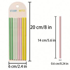 สติ๊กเกอร์ดัชนีโปร่งใส 12 สี 160 แผ่น/แผ่น แบบมีกาวในตัว สำหรับนักเรียน อุปกรณ์เครื่องเขียนสำหรับโรงเรียน - Product Image 2