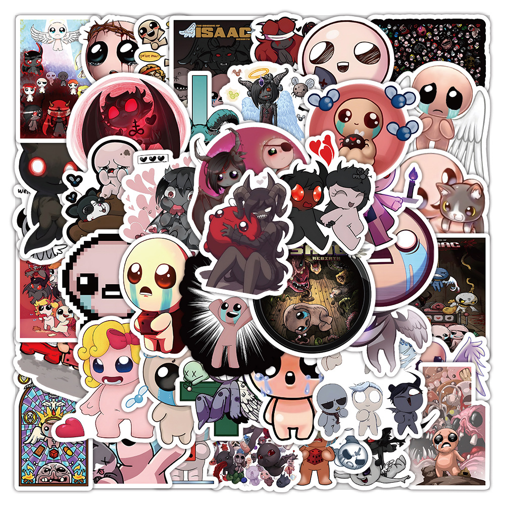 50 шт. смешная Классическая видеоигра переплет наклейки Isaac