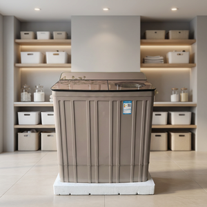 <span class=keywords><strong>Lavadora</strong></span> semiautomática de doble tina de gran capacidad de 15 kg, carga superior, control mecánico, idioma de operación en inglés, para el hogar. - Product Image 3