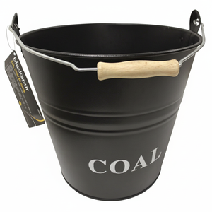 Seau à charbon en fer conçu pour stocker les cendres chaudes en toute sécurité tout en ajoutant du charme au décor traditionnel de la cheminée intérieure - Product Image 1