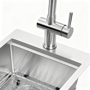 כיור מטבח מוצר חדש נירוסטה ss201/304 toprmount קערת יחיד עם מחיר המפעל - Product Image 4