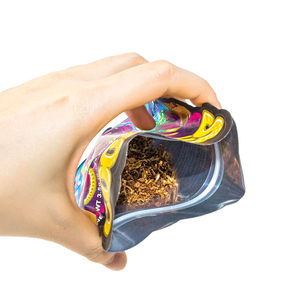 Bán buôn biểu tượng tùy chỉnh Matte nhựa niêm phong Dây Kéo Túi Nhôm Nắp kéo kẹo Mylar túi với cửa sổ - Product Image 4