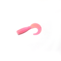 Curly Tail Peche Leurre Leurres de pêche à l'achigan Liquide Plastisol Bait Soft Grub Lure