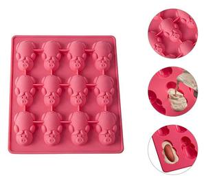 12 Biggetjes Siliconen Bakvorm, Siliconen Cake Gereedschappen - Product Image 5