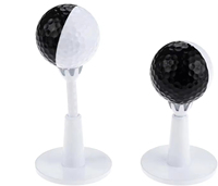 Tee de golf en caoutchouc réglable de qualité supérieure, compatible avec les terrains de pratique et les simulateurs, incassable avec cadre en plastique