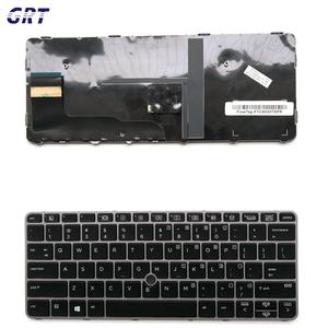 Nouveau clavier rétroéclairé US pour ordinateur portable HP EliteBook 820 G3/820 G4/725 G3/725 G4 avec cadre argenté - Product Image 1