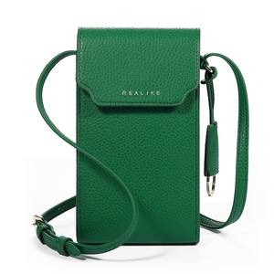 Borsa a Tracolla di Lusso in Pelle Vegana PU a Grana Piena Forever Young per Tutti i <span class=keywords><strong>Modelli</strong></span> di Telefono, Inclusi iPhone, <span class=keywords><strong>Samsung</strong></span>, Android - Product Image 1