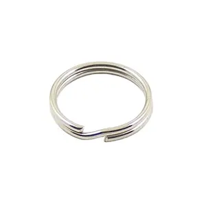 Gran oferta, llavero dividido de Metal de 25 / 30 MM, llavero de doble bucle para joyería artesanal DIY