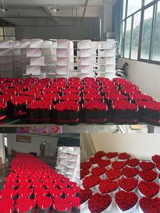 Boîte Cadeau Rose Saint-Valentin/Noël 2026 – Cœur en Velours avec Fleurs <span class=keywords><strong>Éternelle</strong></span>s – Fournisseur Direct Usine - Product Image 4