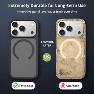 Laudtec เคสโทรศัพท์มีห่วงแม่เหล็กสีด้านใสสำหรับ iPhone 18 PRO MAX TPU ฝาครอบโทรศัพท์วัสดุโปร่งใสปรับแต่งโลโก้ได้ - Product Image 2